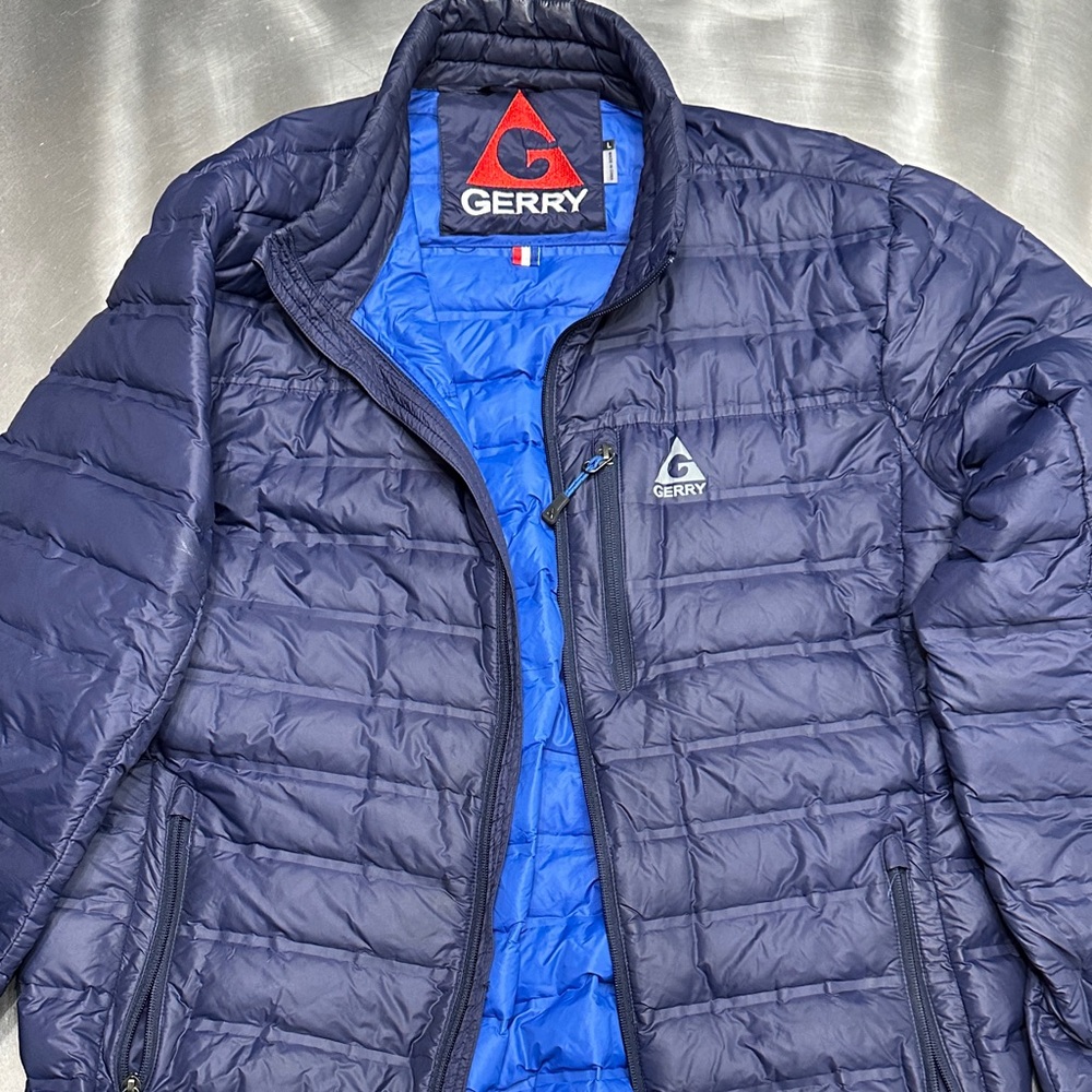Gerry Weber Men's Navy and Royal Blue Puffer Jacket